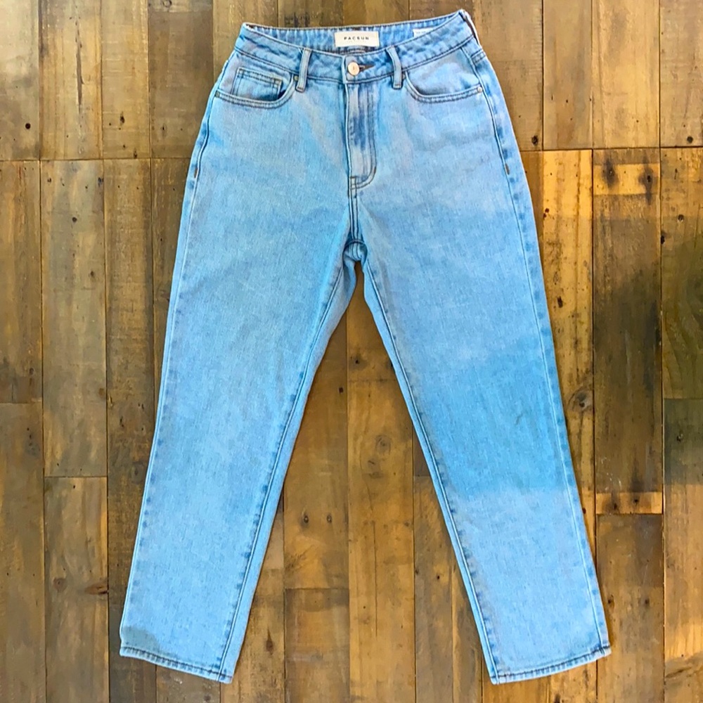 PacSun mom faded blue jean size 24 EUC